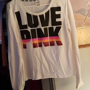 VS/ PINK RAINBOW OFF SHOULDER TOP
